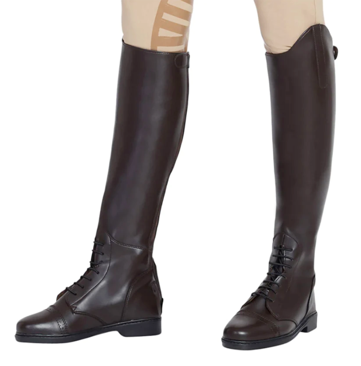 TuffRider Children’s Starter Back-Zip Synthetic Leather Field Boots in Mocha