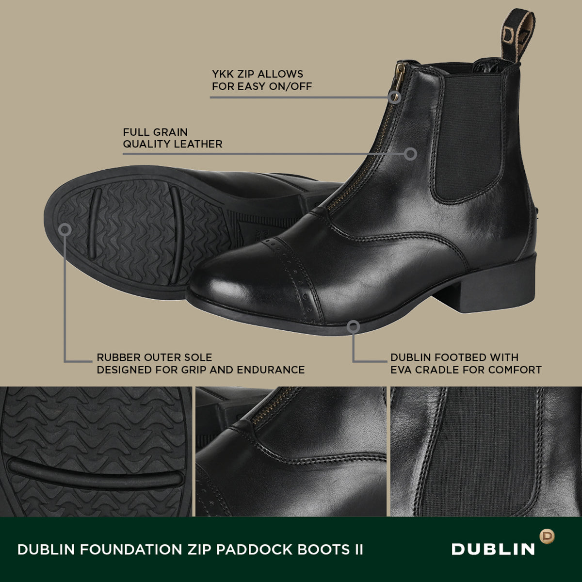 Dublin Children’s Foundation Zip Paddock Boots II