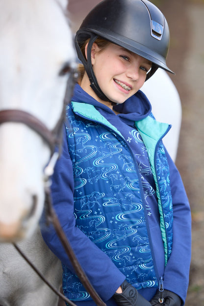 Kerrits Kids' Ride The Wind Reversible Quilted Vest