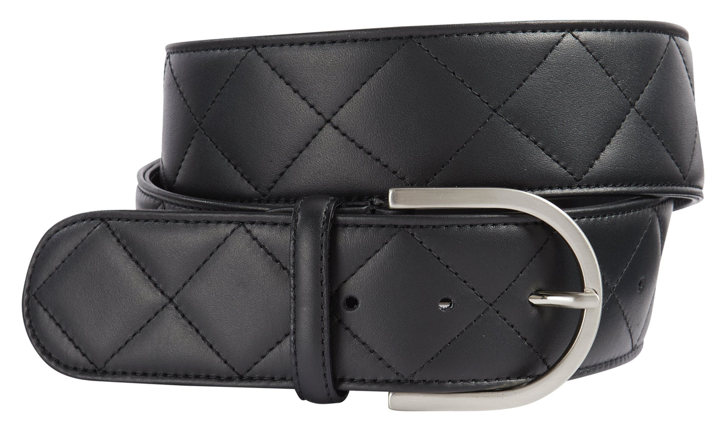 THE TAILORED SPORTSMAN Quilted Leather C Belt