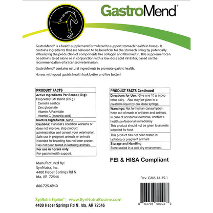 SynNutra Equine GastroMend Powder