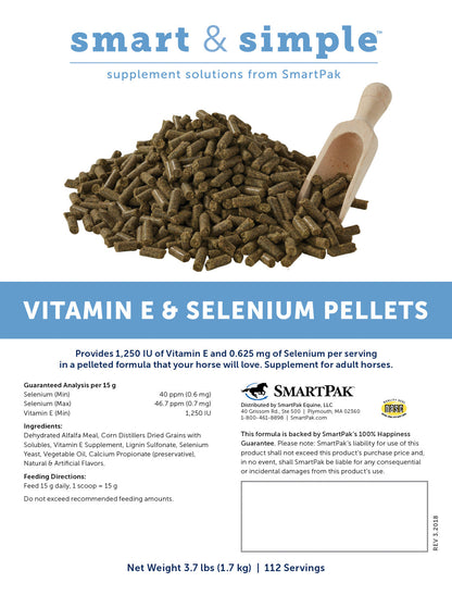 SmartEquine Smart & Simple Vitamin E & Selenium Pellets